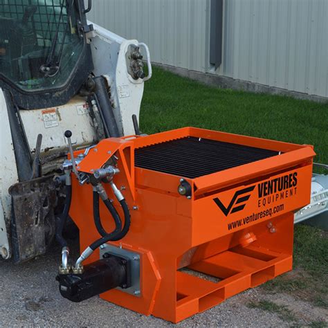 concrete pump skid steer attachment